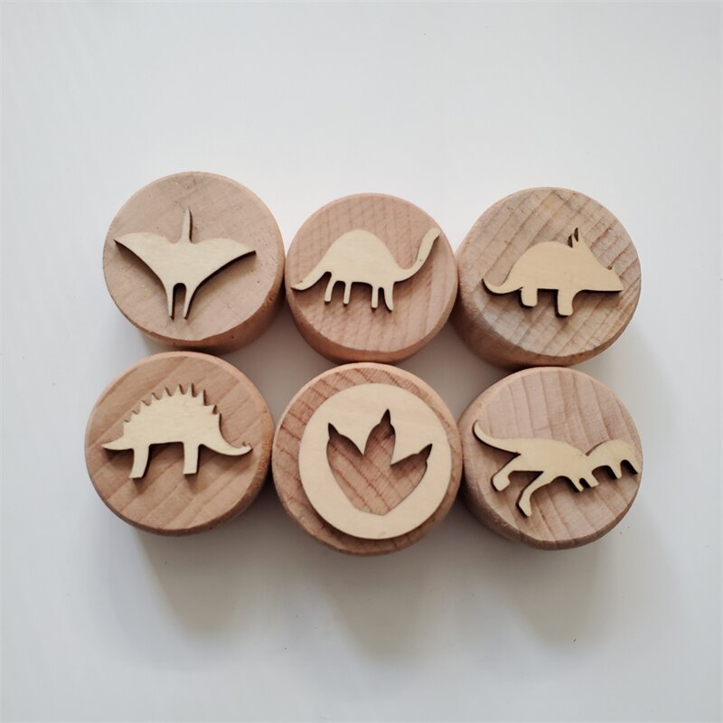 Wooden Playdough Stamps