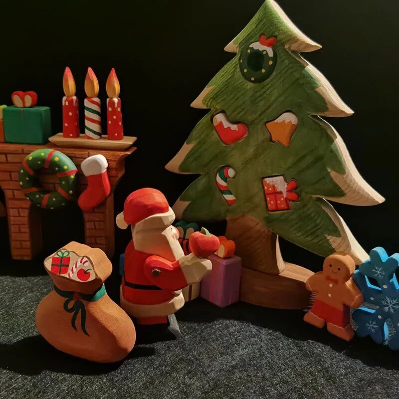 Christmas Wood Figures