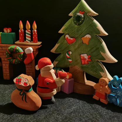 Christmas Wood Figures
